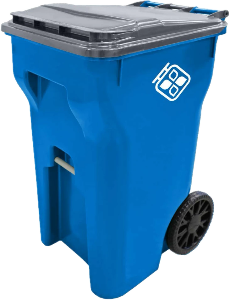 Blue Cascade Engineering wheeled residential waste cart